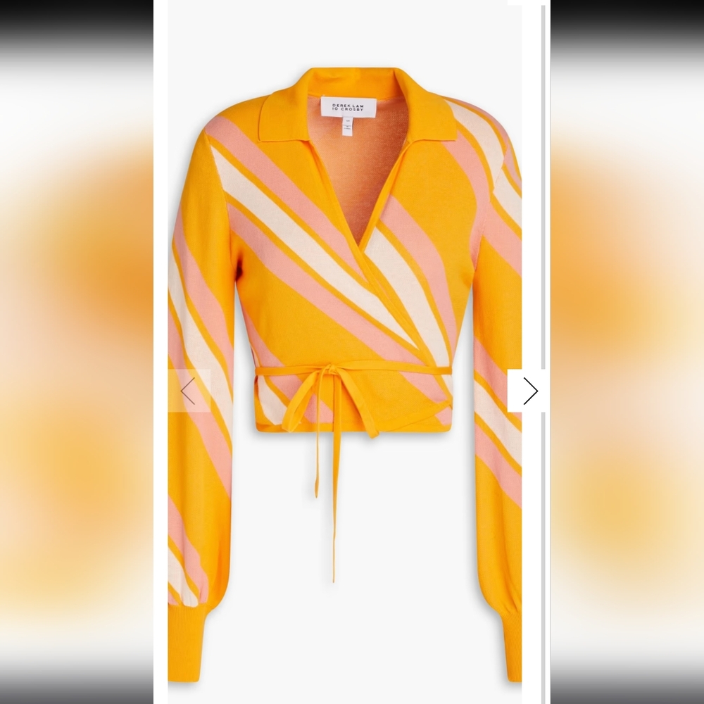 Derek Lam 10 Crosby Orange Knit Top
